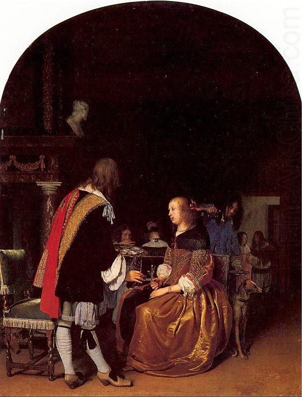MIERIS, Frans van, the Elder Refreshment with Oysters